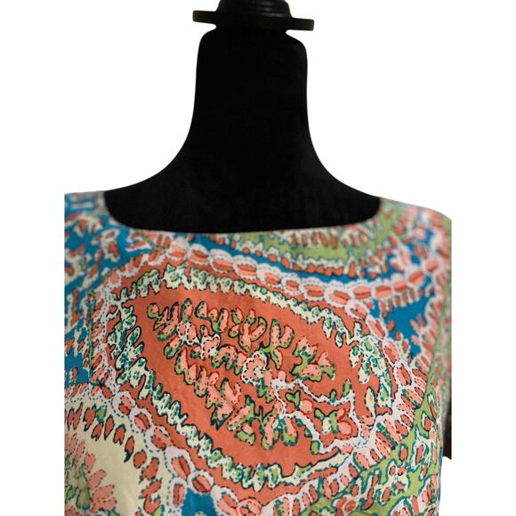 Talbots Multicolor Paisley Midi Dress - Picture 5 of 9